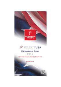 USA Investment CenterHannover Messe│ Hall 6│ Booth F46 Selectusa.tema.de