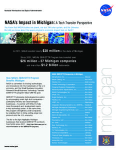 NASA Headquarters / Geography of the United States / NASA spin-off / Ann Arbor /  Michigan / Small Business Innovation Research