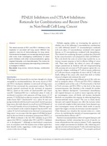 · NSCLC ·  PD-(L)1 Inhibitors and CTLA-4 Inhibitors: Rationale for Combinations and Recent Data in Non-Small Cell Lung Cancer Rebecca S. Heist, MD, MPH