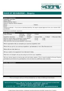 Microsoft Word - DOE - Enquiry Form.doc