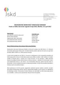 JAVNI SKLAD REPUBLIKE SLOVENIJE ZA KULTURNE DEJAVNOSTI Štefanova 5, 1000 Ljubljana T: [removed], F: [removed]e-pošta: [removed]