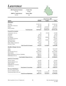 Lawrence 2006 Population Estimate 63,179 County Seat Ironton