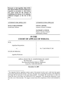 Pursuant to Ind.Appellate Rule 65(D), this Memorandum Decision shall not be regarded as precedent or cited before any court except for the purpose of establishing the defense of res judicata, collateral estoppel, or the 