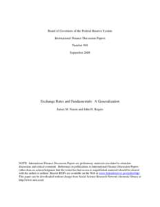 Dynamic stochastic general equilibrium / Macroeconomic model / International economics / Discounting / General equilibrium theory / Demand for money / Economic model / Foreign exchange market / Exchange rate / Macroeconomics / Economics / New Keynesian economics