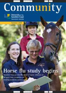 VIEW | EXIT  Community SummerHorse flu study begins