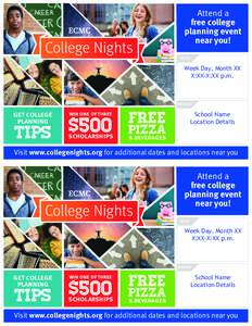 College Nights  Attend a free college planning event near you!