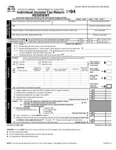 FORM  DO NOT WRITE OR STAPLE IN THIS SPACE N-13