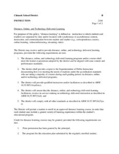 Alternative education / E-learning / Pedagogy / Blended learning / Thompson Rivers University /  Open Learning / Education / Educational technology / Distance education