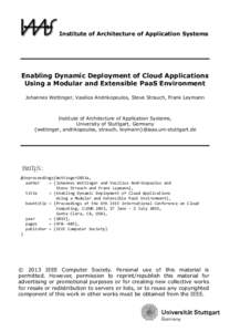 Systems engineering / Enterprise application integration / Cloud infrastructure / Software architecture / Middleware / IBM cloud computing / Orchestration / Application server / Platform as a service / Cloud computing / Centralized computing / Computing