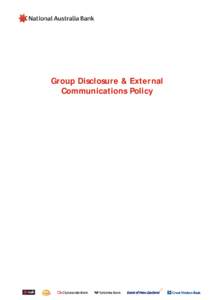 Microsoft Word - Nab Group Version  Continuous Disclosure Policy _FINAL_.doc