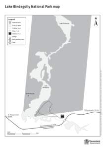 Lake Bindegolly National Park map