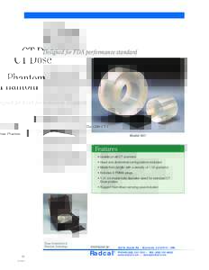 CT Dose Phantom 007  Designed for FDA performance standard