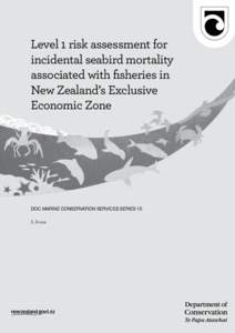 Level 1 risk assessment for incidental seabird mortality associated with fisheries in New Zealand’s Exclusive Economic Zone