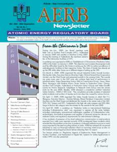 Website : http://www.aerb.gov.in  ISO : 2000 Organisation Vol. 22, No. 1 January - June, 2009