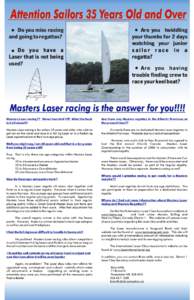 Boating / Laser / Sailing / Regatta / Sailing at the Summer Olympics / Laser Radial / Brett Beyer / Olympic sports / Dinghies / Sports