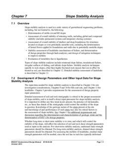 Geotechnical Design Manual