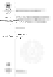 Digital Comprehensive Summaries of Uppsala Dissertations from the Faculty of Science and Technology 1371 Image Analysis and Deep Learning for Applications in Microscopy OMER ISHAQ