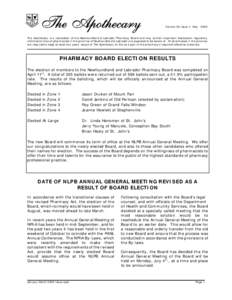 Medicine / Pharmacist / Medical prescription / Regulation of therapeutic goods / Index of Newfoundland and Labrador-related articles / Pharmaceutical sciences / Pharmacy / Pharmacology