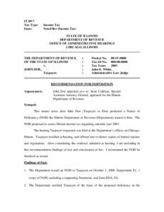 Internal Revenue Service / Tax return / Government / Tax protester statutory arguments / Public economics / Public administration / Warren Jones Co. v. Commissioner of Internal Revenue / Taxation in the United States / Revenue services / Income tax in the United States