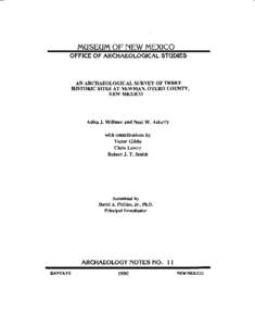 Tularosa /  New Mexico / El Paso /  Texas / Mogollon culture / Jornada del Muerto / Otero County /  New Mexico / Archaeology / El Paso and Northeastern Railway / Southwestern United States / Geography of the United States / New Mexico / Tularosa Basin