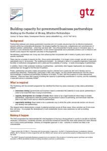 Business / Structure / U.S. Department of State Global Partnership Initiative / Business-education partnerships / International Business Leaders Forum / Partnership / Capacity building