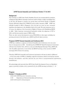 Microsoft Word - Program of APDF General Assembly and Conference October 17 V1 _2_ _1_.doc