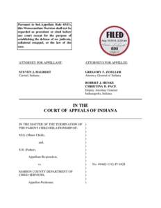 Pursuant to Ind.Appellate Rule 65(D), this Memorandum Decision shall not be regarded as precedent or cited before any court except for the purpose of establishing the defense of res judicata, collateral estoppel, or the 