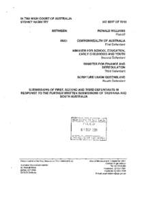 Case law / New South Wales v Commonwealth / Pape v Commissioner of Taxation / Victoria v Commonwealth / High Court of Australia / Strickland v Rocla Concrete Pipes Ltd / Amalgamated Society of Engineers v Adelaide Steamship Co. Ltd. / Australian constitutional law / Politics of Australia / Law