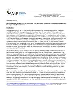 ASSOCIATION FOR MOLECULAR PATHOLOGY Education. Innovation & Improved Patient Care. AdvocacyRockville Pike. Bethesda, MarylandTel:  | Fax:  |  | www.amp.org  December 13, 2