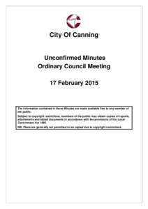 Yes and no / City of Canning / Rossmoyne /  Western Australia / Willetton /  Western Australia