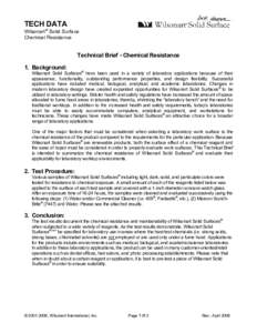 Microsoft Word - Wilsonart Solid Surface Chemical Resistance - TechData.rtf