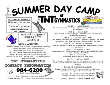 Summer camp / Doğan Media Group / TNT / Time Warner