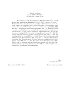 Abstract Submitted for the MAR14 Meeting of The American Physical Society Locomotion speeds from trackways: Predatory dinosaurs moved faster than herbivorous dinosaurs SCOTT A. LEE, University of Toledo —