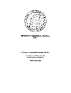 © Tipperary Historical JournalppLieutenant -Colonel Thomas Ryan  © Tipperary Historical JournalppLieutenant -Colonel Thomas Ryan © Tipperary Historical Journalpp 19-34]