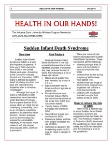 1  HEALTH IN OUR HANDS! Oct 2014