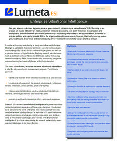 Network management / Internet Protocol / Computer network security / Lumeta Corporation / IPv6 / Network security / Simple Network Management Protocol / Security information and event management / Internet Mapping Project / Computing / Network architecture / Internet