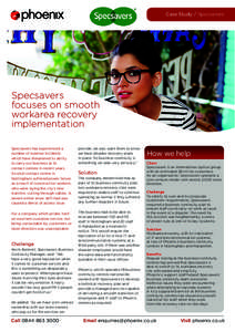 Specsavers Case Study.indd