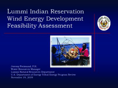 Lummi Indian Reservation Wind Energy Development Feasibility Assessment