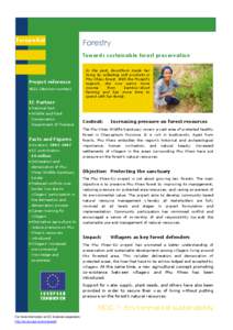 EuropeAid  Forestry Towards sustainable forest preservation  Project reference