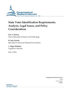 Election law / Politics / Elections / Voting / Electoral fraud / Voter ID laws in the United States / Help America Vote Act / Voter registration / Voter ID laws / National Voter Registration Act / Electronic voting / Absentee ballot