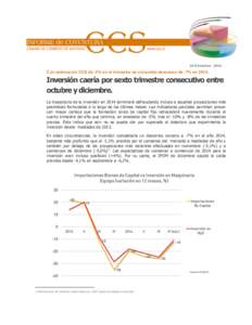    	
   16 Diciembre[removed]Con estimación CCS de -5% en el trimestre se consolida descenso de -7% en 2014.