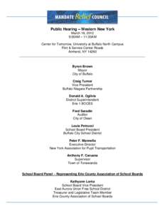 Board of Cooperative Educational Services / Government of New York / Iroquois Central School District / Erie / Buffalo Public Schools / East Aurora /  New York / Western New York / School districts in New York / New York / Buffalo – Niagara Falls metropolitan area