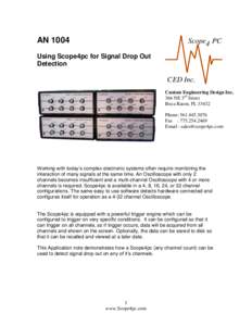 AN[removed]Scope4 PC Using Scope4pc for Signal Drop Out Detection