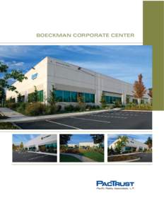 BOECKMAN CORPORATE CENTER  BOECKMAN CORPORATE CENTER • Buildings range in size from 20,500 square feet with 18’ clear height to 41,250