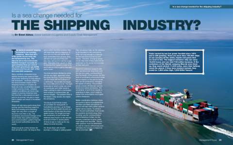 Is a sea change needed for theTackling shippingfat industry? cat pay  Is a sea change needed for