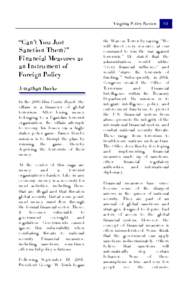 Economy of Iran / Politics of Iran / Political economy / U.S. sanctions against Iran / Economic sanctions / Comprehensive Iran Sanctions /  Accountability /  and Divestment Act / International sanctions / Money laundering / Office of Terrorist Financing and Financial Crimes / Iran / Iran–United States relations / Sanctions against Iran