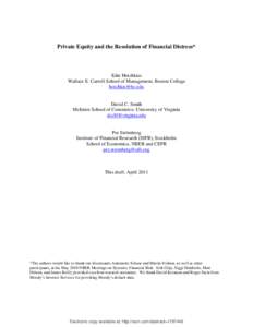 Private equity / Corporate finance / Private capital / Leveraged buyout / High-yield debt / Restructuring / Private equity in the 2000s / Financial economics / Finance / Investment