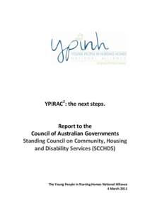 YPIRAC 2 The Next Steps Report to SCCHDS FINAL