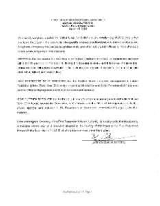 FIRST RESPONDER NETWORK AUTHORITY BOARD RESOLUTION 23 FirstNet ~~ Subms540ns March 18, 2013 WHEREAS, Co ngress enacted tho Middle Class Tax Relief and Job Creation Act of[removed]Act). which