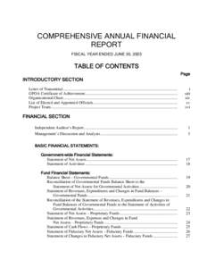 Financial statements / United States Generally Accepted Accounting Principles / Government Accountability Office / Political economy / Public economics / Comprehensive annual financial report / GASB 34 / Governmental Accounting Standards Board / Generally Accepted Accounting Principles / Accountancy / Finance / Business